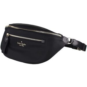 KATE SPADE NEW YORK CHELSEA BELT BAG BLACK NYLON